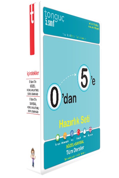 0'Dan 5'E Konu Anlatımlı Soru Bankası Seti  Tonguç Yayınları