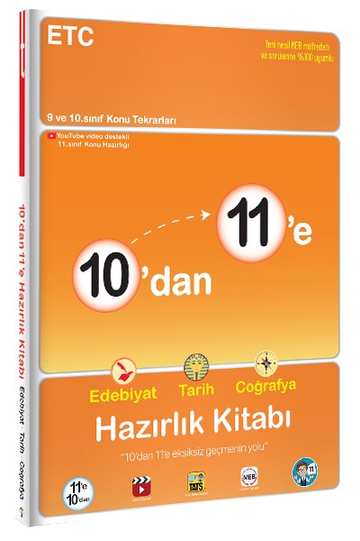 10'Dan 11'E Edebiyat Tarih Coğrafya Hazırlık Kitabı  Tonguç Yayınları