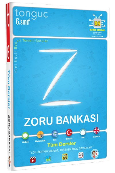 6. Sınıf Zoru Bankası Tüm Dersler Soru Bankası - Tonguç Yayınları