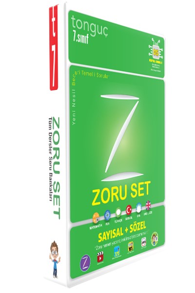 7. Sınıf Zoru Bankası Tüm Dersler Seti Soru Bankası - Tonguç Yayınları