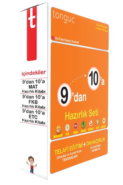 9'Dan 10'A Hazırlık Seti  Tüm Dersler  Tonguç Yayınları