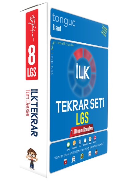 LGS İlk Tekrar  Soru Bankası Seti - 3 Kitap - 1. Dönem Konuları Tonguç