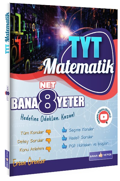 TYT Matematik 8 Net Bana Yeter - Bana Yeter Yayınları
